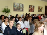 Novicias, postulantes, madres y padres de alumnos,...